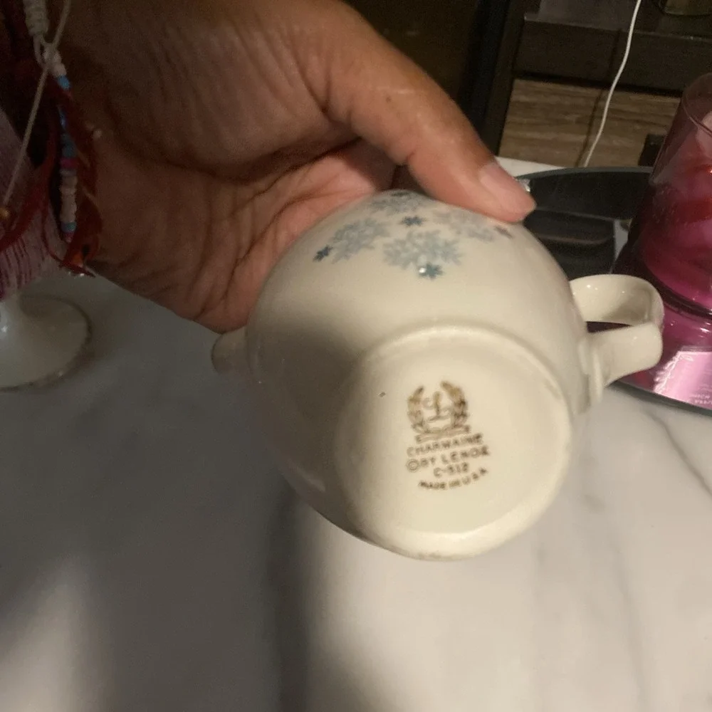 Lenox Charmaine Vintage U. S. A. Made Creamer & Sugar Bowl Vintage 7.5